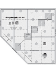 Regla de 12" Skinny Pineapple Trim Tool Creative Grids