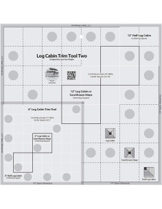 Regla Log Cabin Trim Tool Two Creative Grids