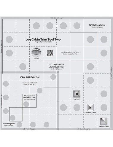 Regla Log Cabin Trim Tool Two Creative Grids