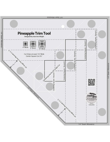 Regla Pineapple Trim Tool Creative Grids