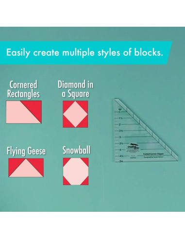 Regla Folded Corner Clipper Creative Grids