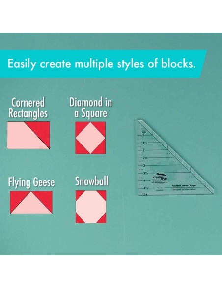 Regla Folded Corner Clipper Creative Grids