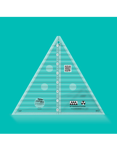 Regla triángulo 60° 8" Tamaño Final Creative Grids