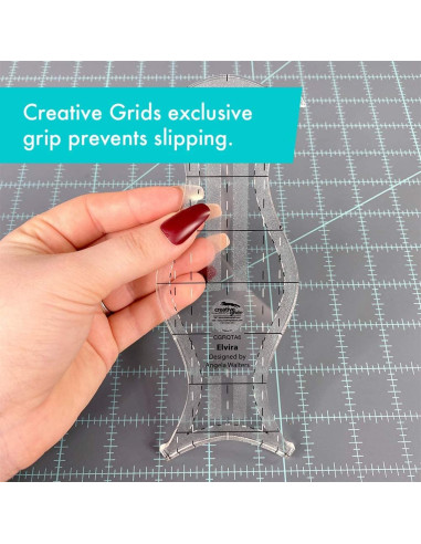 Regla Elvira Herramienta de Acolchado a Máquina Creative Grids