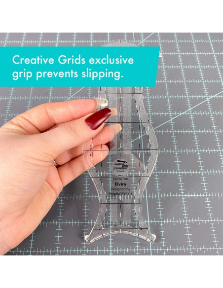 Regla Elvira Herramienta de Acolchado a Máquina Creative Grids