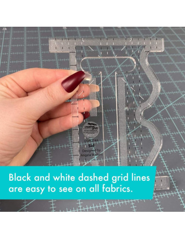 Regla Sid Machine Quilting Tool Creative Grids