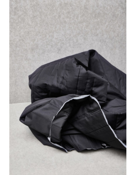 Tejido acolchado repelente al agua Strip - Negro