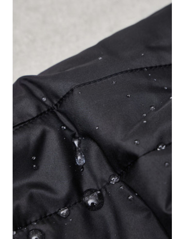Tejido acolchado repelente al agua Strip - Negro