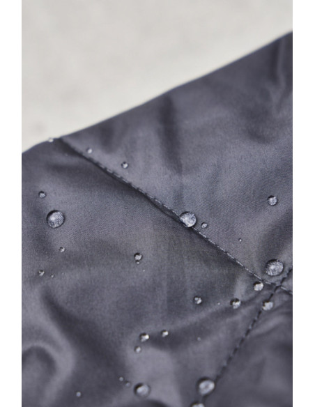 Tejido acolchado repelente al agua Gem - Gris tormenta