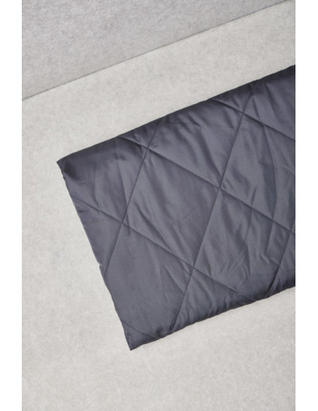 Tejido acolchado repelente al agua Gem - Gris tormenta