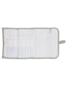 Estuche para ganchillos Tulip - Plateado con purpurina 2