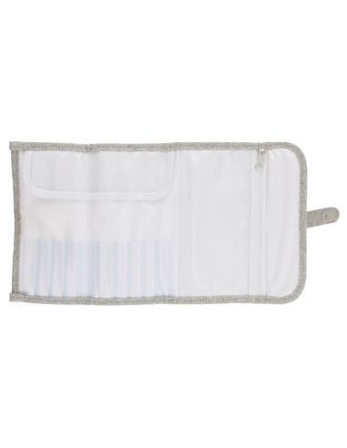 Estuche para ganchillos Tulip - Plateado con purpurina