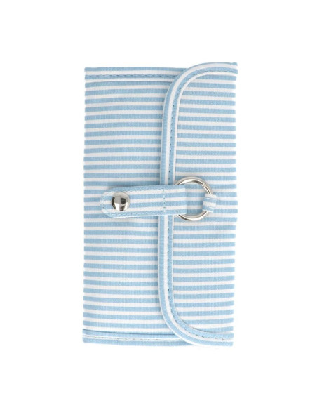 Estuche para ganchillos Tulip - Azul cielo a rayas