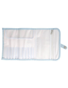Estuche para ganchillos Tulip - Azul cielo a rayas 2