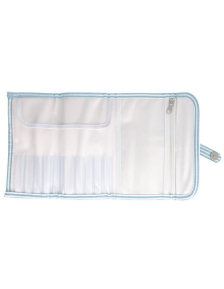 Estuche para ganchillos Tulip - Azul cielo a rayas