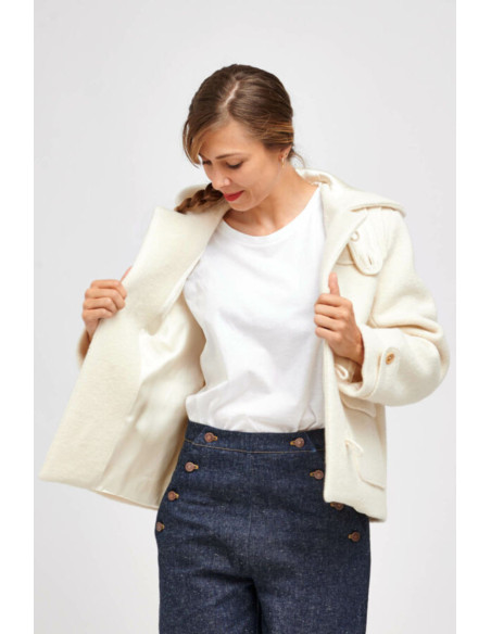 Patrón de abrigo duffle coat Rê - I am patterns