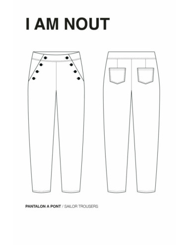 Patrón de pantalón Nout - I am patterns