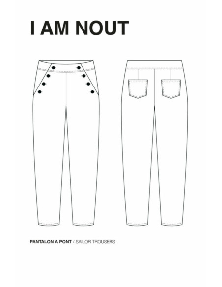 Patrón de pantalón Nout - I am patterns