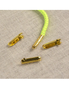 Puntas de metal para cordones y lazos - Oro