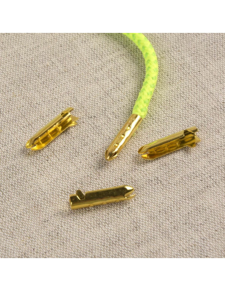 Puntas de metal para cordones y lazos - Oro