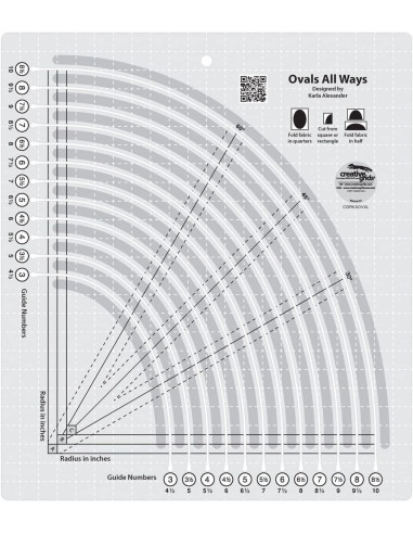 Regla Oval All Ways Creative Grids