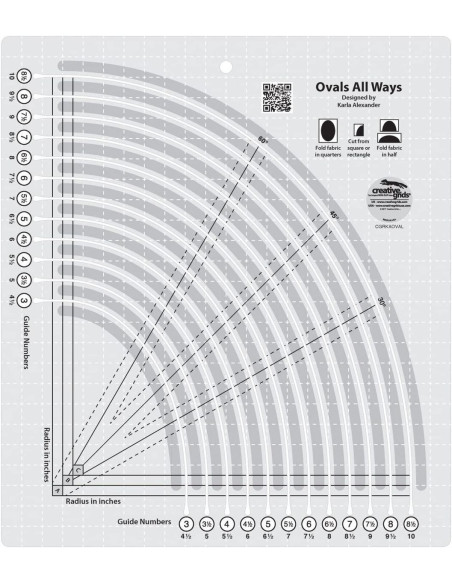 Regla Oval All Ways Creative Grids