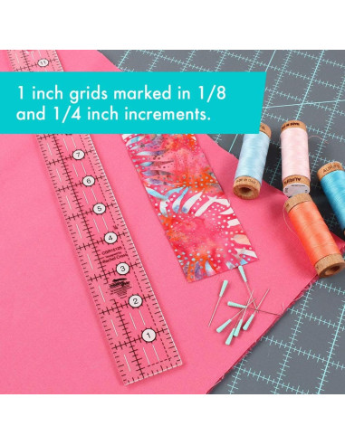 Regla rectangular para acolchado 1.5" x 12.5" Creative Grids