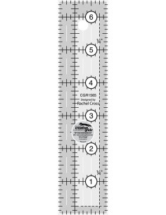 Regla rectangular para acolchado 1.5" x 6.5" Creative Grids