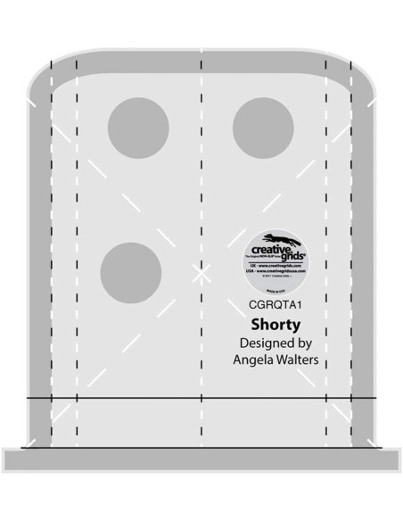 Regla Shorty Herramienta de Acolchado a Máquina Creative Grids