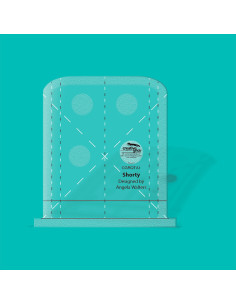 Regla Shorty Herramienta de Acolchado a Máquina Creative Grids 2