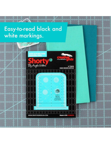 Regla Shorty Herramienta de Acolchado a Máquina Creative Grids