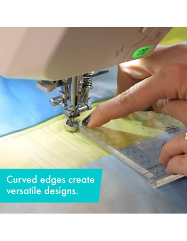 Regla Shorty Herramienta de Acolchado a Máquina Creative Grids