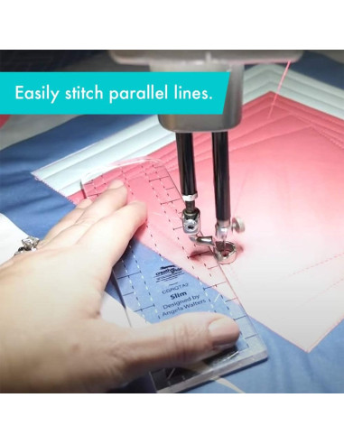 Regla Slim Machine Quilting Tool Creative Grids