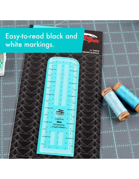 Regla Slim Machine Quilting Tool Creative Grids