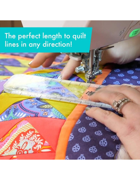 Regla Slim Machine Quilting Tool Creative Grids