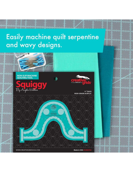 Regla Squiggy Herramienta de Acolchado a Máquina Creative Grids
