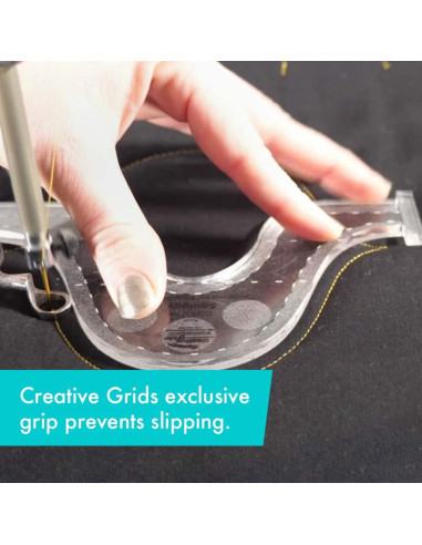 Regla Squiggy Herramienta de Acolchado a Máquina Creative Grids