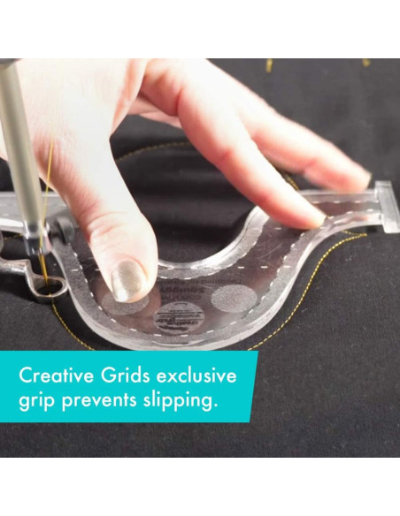 Regla Squiggy Herramienta de Acolchado a Máquina Creative Grids
