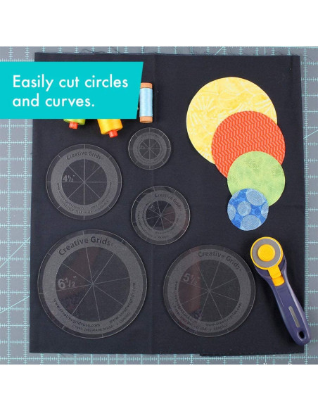 Conjunto de 5 reglas círculos Creative Grids
