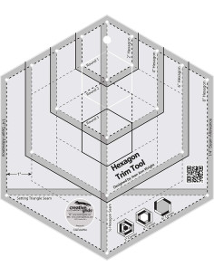 Regla hexágono Trim Tool Creative Grids
