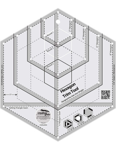 Regla hexágono Trim Tool Creative Grids