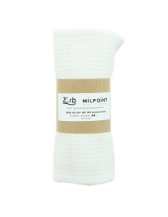 Cupón de tela absorbente mediana Zorb 3D Stay Dry antimicrobiano 50 x 75 cm - Blanco