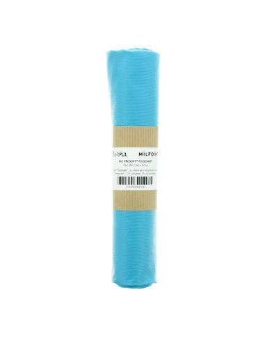 Cupón de tela PUL impermeable 50 x 70 cm - Azul turquesa