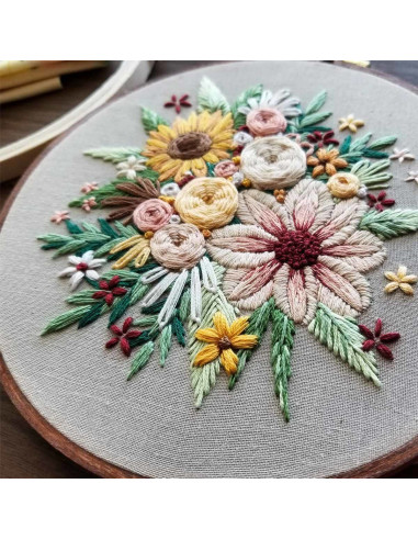 Kit de bordado - Cosecha Floral