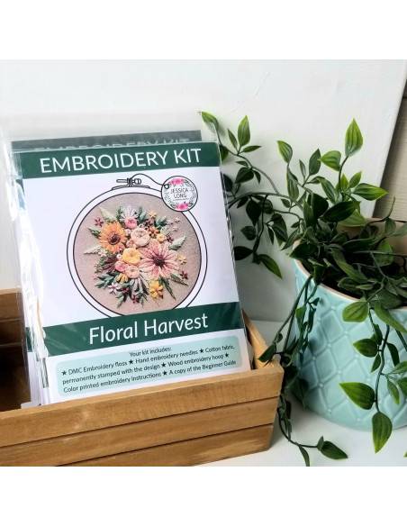 Kit de bordado - Cosecha Floral