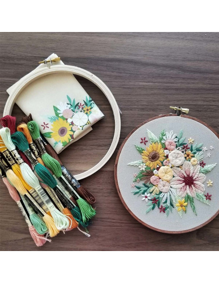 Kit de bordado - Cosecha Floral