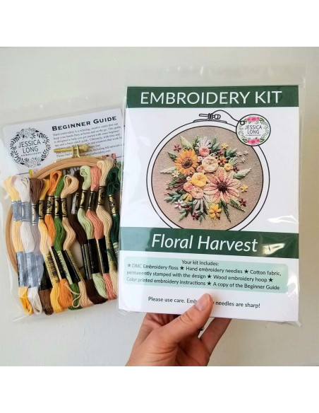 Kit de bordado - Cosecha Floral