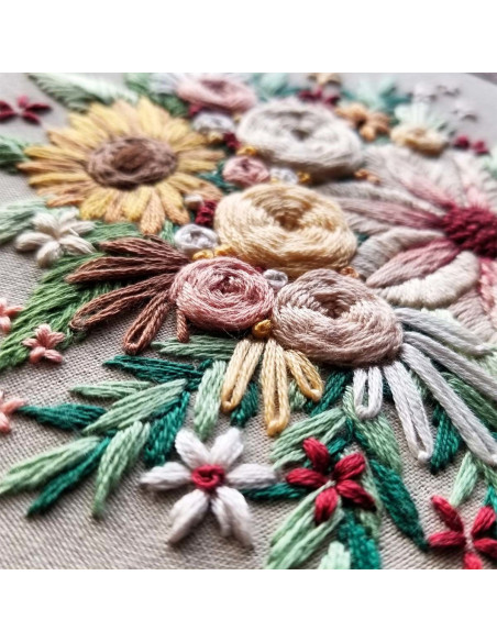 Kit de bordado - Cosecha Floral
