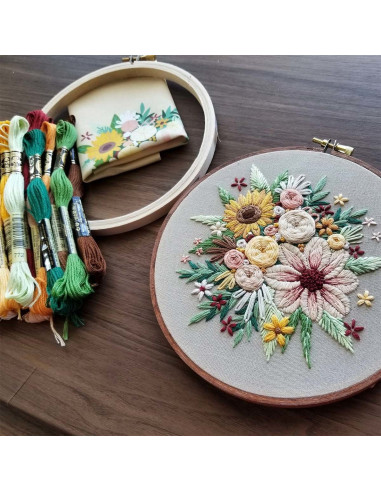 Kit de bordado - Cosecha Floral
