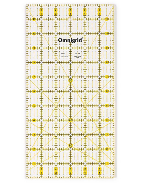 Regla patchwork Omnigrid 6 x 12 pulgadas